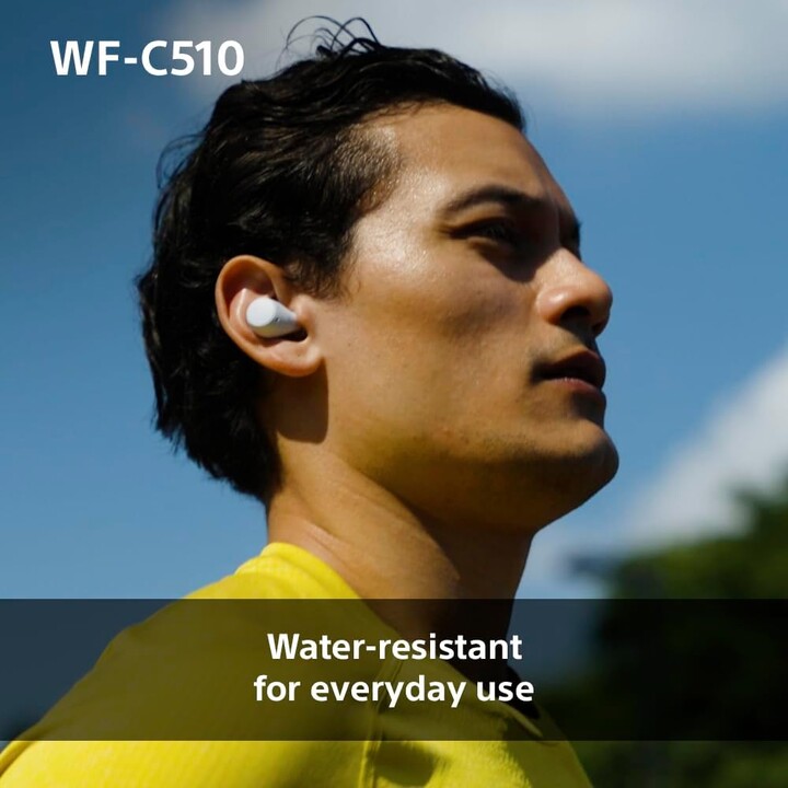 Sony WF-C510 Truly Wireless Earbuds, Bluetooth In Ear Headphones with Multipoint Connection, White
