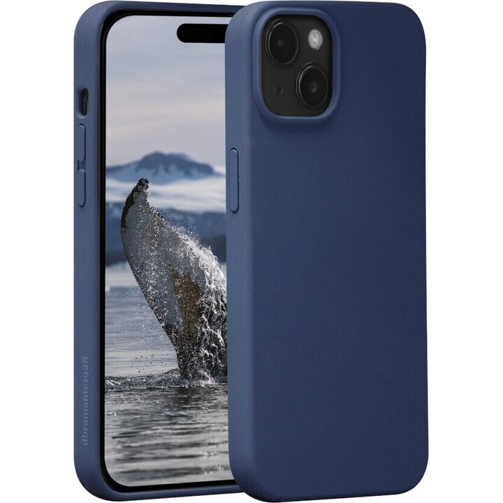 Capa dbramante1928 Monaco Magsafe para iPhone 15, Azul Pacífico