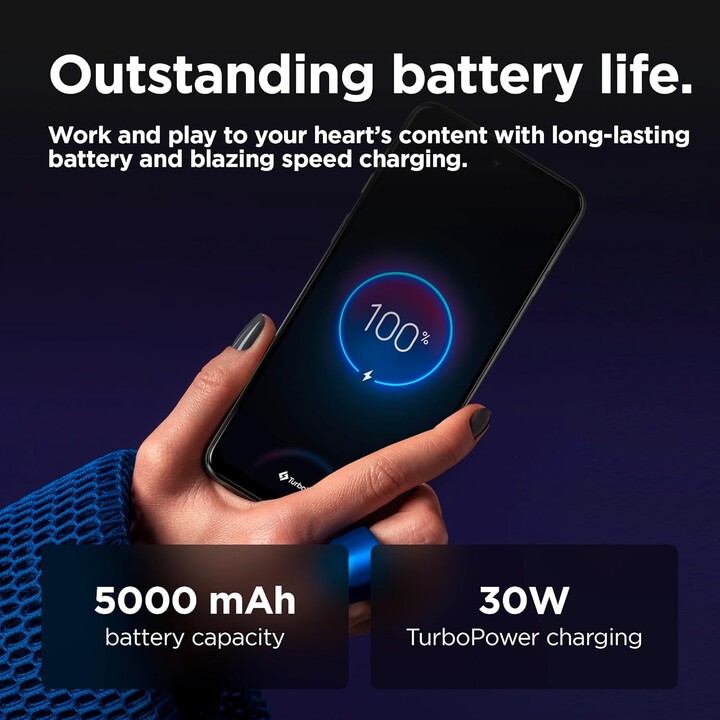 Motorola Moto G55, Smartphone 5G Dual Sim, 8/256 GB, 6.49 Full HD+ 120Hz, IP52, 50MP, 5000mAh, Gris Bosque