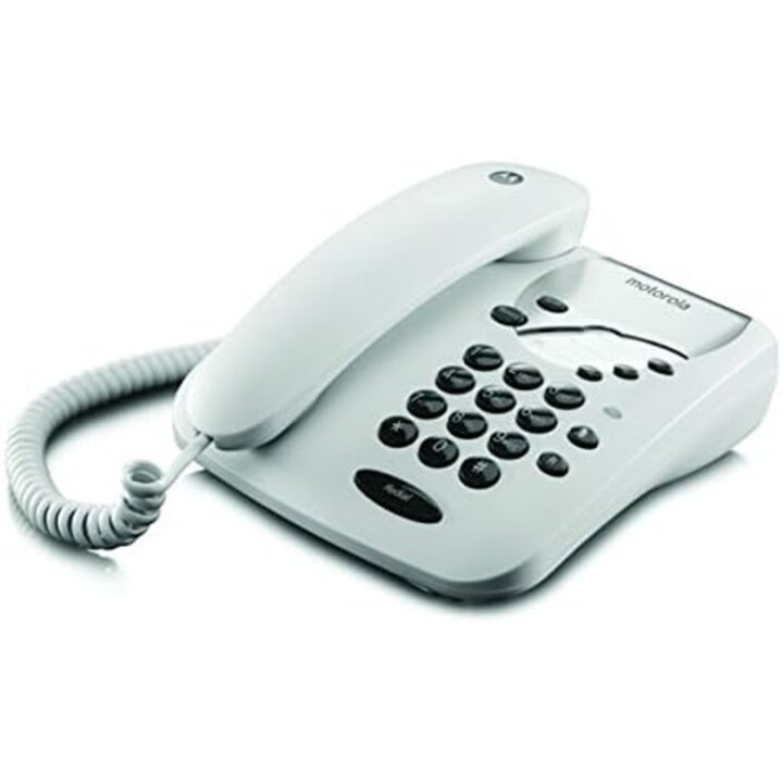Motorola CT1 bianco, telefono fisso con selezione diretta