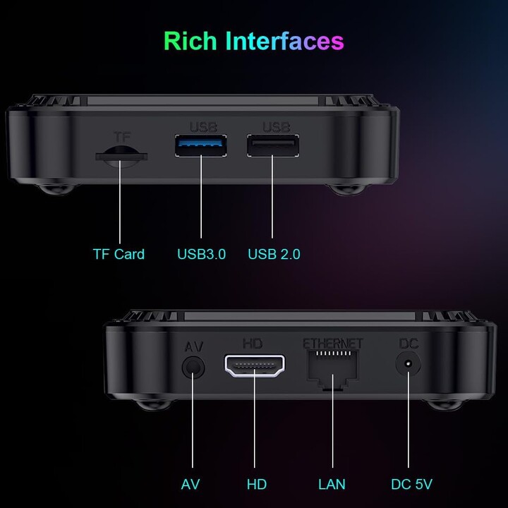 HK1 Rbox K8S RK3528 4GB/32GB Android 13 Negro - Android TV
