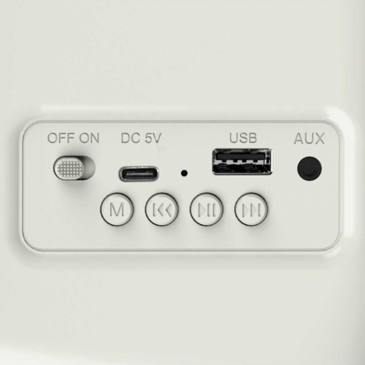 HAEGER RB-CRE.003A rádio portátil Bluetooth creme