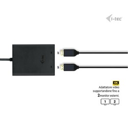 Adaptateur vidéo USB-C double 4K/60 Hz (simple 8K/30 Hz)