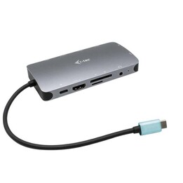 i-tec USB-C Metal Nano Dock HDMI/VGA avec LAN + Chargeur 100W