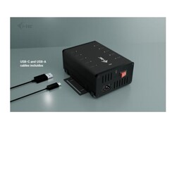 Chargement en métal USB-C/USB-A + HUB de données, 15 W par port, 10x USB-C