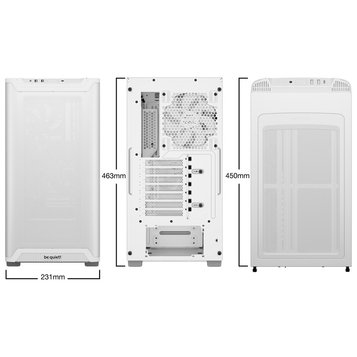 be quiet! Pure Base 501 Airflow White Caja ATX blanca