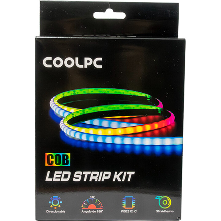 Coolmod CL-STR-COB kit ruban LED RGB noir