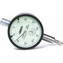 Indicateur DIAL compact, 5 mm, graduation 0,01 mm, dos plat