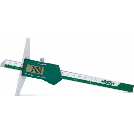 Misuratore di profondità digitale (lunghezza base 100 mm), 0-150 mm/0-6"