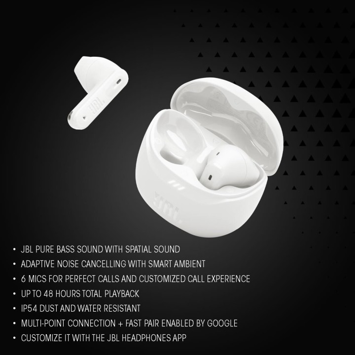 JBL Tune Buds 2 Turquoise Noise Cancelling (ANC) - Bluetooth Headphones