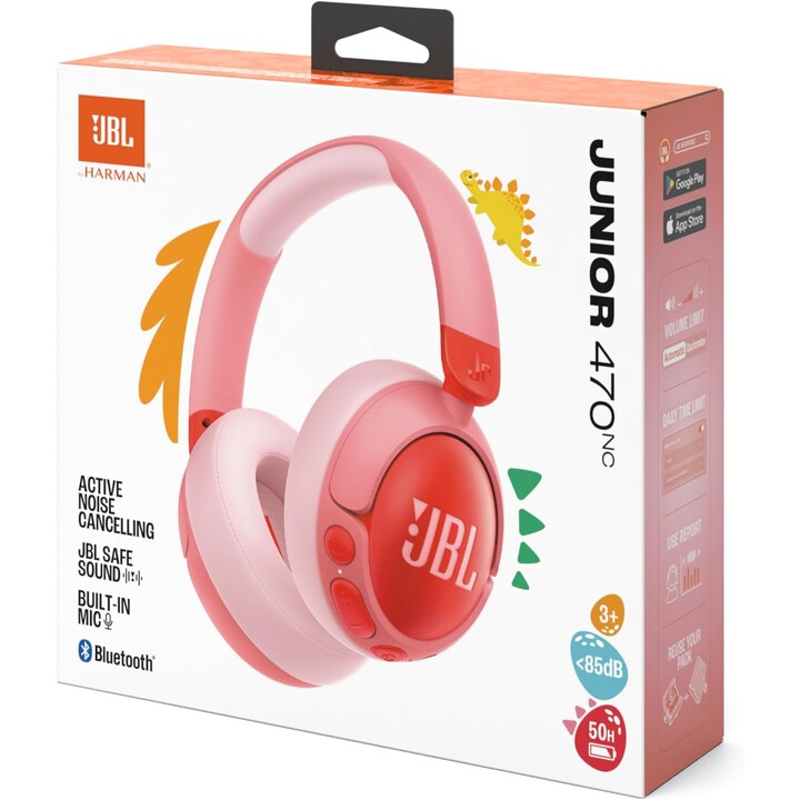 JBL Junior 470Nc Rosa - Cuffie wireless per bambini