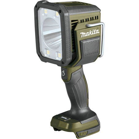 Linterna LED verde oliva inalámbrica de iones de litio de 18 V