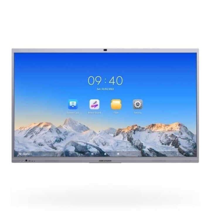 HIKVISION DS-D5C86RB/B Schermo piatto interattivo 4K da 86" con fotocamera (Android 13.0, EDLA)