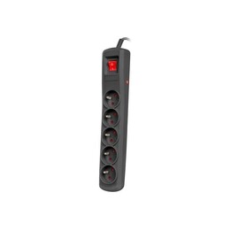 POWER STRIP NATEC BERCY 400 5M 5X 230V PL BLACK