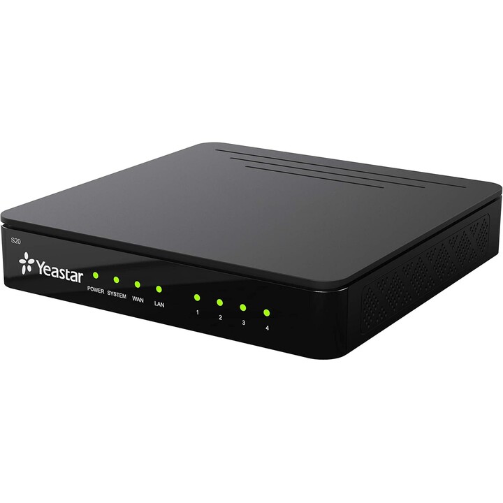 Yeastar S20, IP-Business-PBX-Telefonsystem, 20 Benutzer, 10 gleichzeitige Anrufe, 20 VoIP-Amtsleitungen