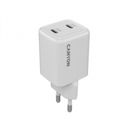 CHARGEUR CANYON CU35CC GAN 35W 2XPD USB-C EU BLANC