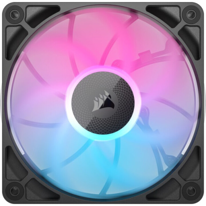 Ventilador de gabinete Corsair Rx Rgb Max Series, Icue Link Rx120 Rgb Max, ventilador Rgb de 120 mm, ventilador único Co-9051033