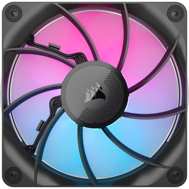 Ventilador de gabinete Corsair Rx Rgb Max Series, Icue Link Rx120 Rgb Max, ventilador Rgb de 120 mm, ventilador único Co-9051033