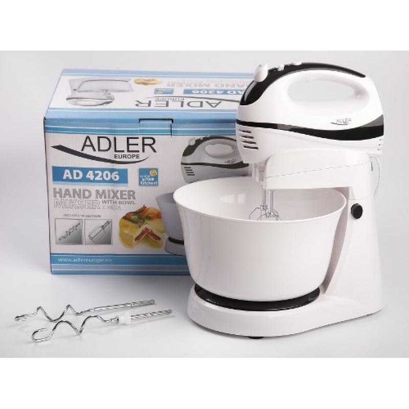 Adler AD 4206 Batidora de varillas Negro, Blanco 300 W