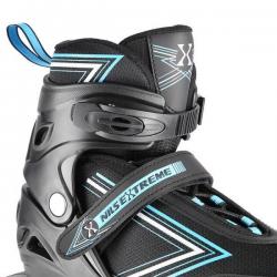 NILS EXTREME NH11912 A 2EN1 PATINES NEGRO/AZUL TALLA. M (35-38) CON PATINES DE HOCKEY INTERCAMBIABLES
