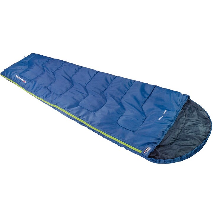 High Peak Easy Travel Semi-Rectangular Sleeping Bag Polyester Blue