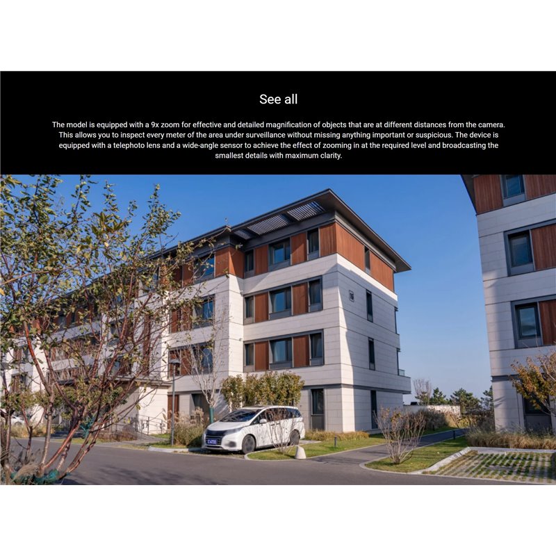 Xiaomi Outdoor Camera CW700S Dual Lens 4MPx 2.5KP/T Night Vision Two-Way Audio White