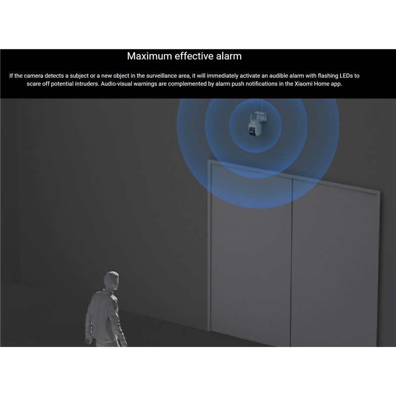 Xiaomi Outdoor Camera CW700S Dual Lens 4MPx 2.5KP/T Night Vision Two-Way Audio White