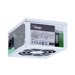 Alimentatore Akyga AK-S1-300 300 W 20+4 pin ATX SFX Argento
