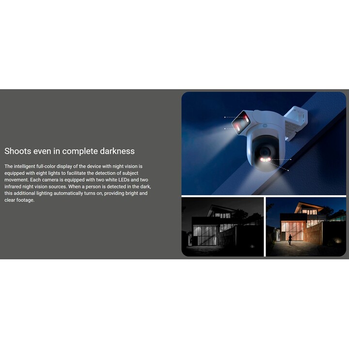 Telecamera di sicurezza domestica Xiaomi CW500 Dual, Wi-Fi, 2.5K, IP66, Esterno, Bianco