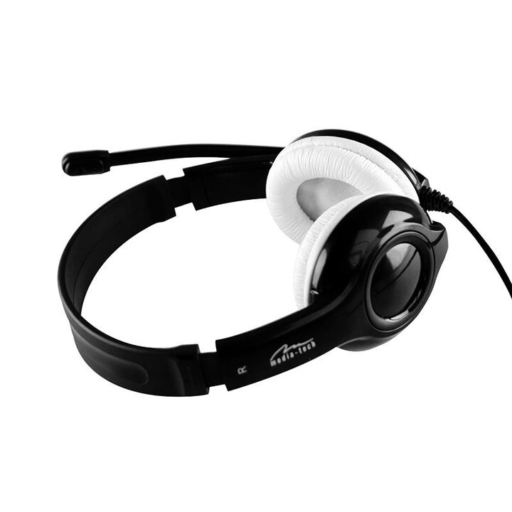 Media-Tech EPSILION USB MT3573 Cuffie cablate Archetto chiamate/musica Nero