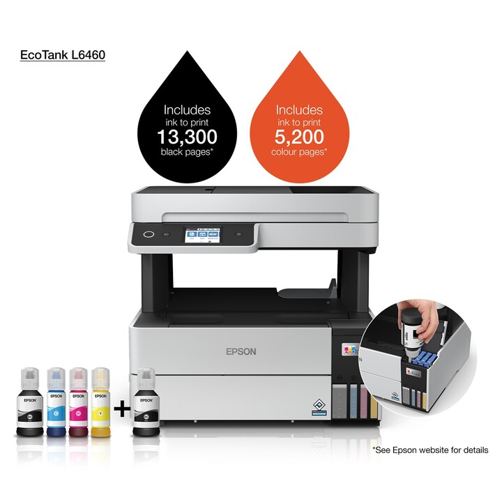 Epson EcoTank L6460 Ad inchiostro A4 4800 x 1200 DPI 37 ppm Wi-Fi
