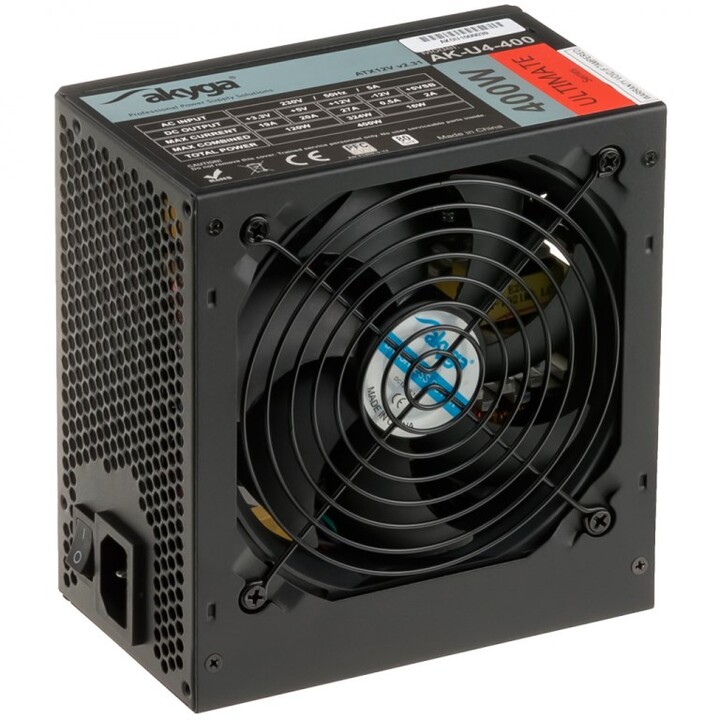 Alimentatore Akyga AK-U4-400 400 W 20+4 pin ATX ATX Nero