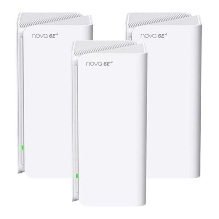 Tenda MX21 Pro (pacote com 3) Tri-band (2,4 GHz / 5 GHz / 6 GHz) Wi-Fi 6 (802.11ax) Branco Interno