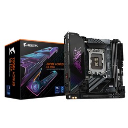Placa-mãe GIGABYTE Z890I AORUS ULTRA - Compatível com CPUs Intel Core Ultra (Série 2), VRM de 8 + 1 + 2 fases, até 8800 MHz DDR5