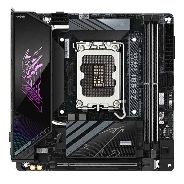 GIGABYTE Z890I AORUS ULTRA Motherboard - Supports Intel Core Ultra (2 Series) CPUs, 8+1+2 Phase VRM, up to 8800MHz DDR5 (