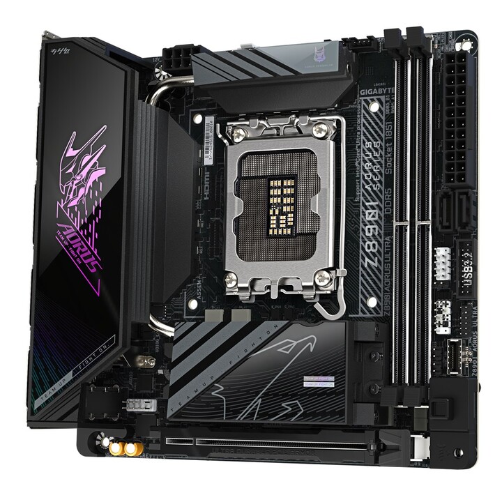 GIGABYTE Z890I AORUS ULTRA Motherboard - Supports Intel Core Ultra (2 Series) CPUs, 8+1+2 Phase VRM, up to 8800MHz DDR5 (