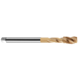 Fanar M12 machine tap DIN-376C R40 HSSE with professional tin coating 800X, Gold