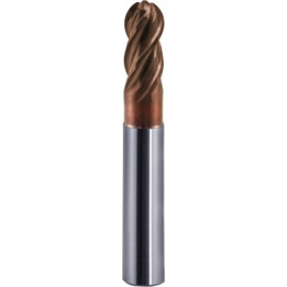 Fresa in metallo duro Fi 8.0 R4.0 19/63 Z4 Ha8 Vhm Ts B440N Mastermill B440N