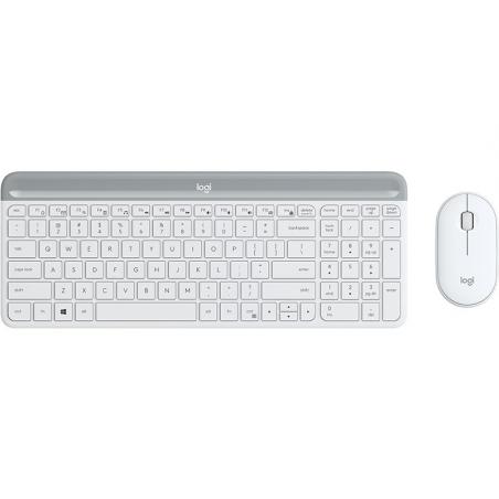 Logitech MK470 teclado Ratón incluido Universal RF inalámbrico QWERTY Inglés Blanco