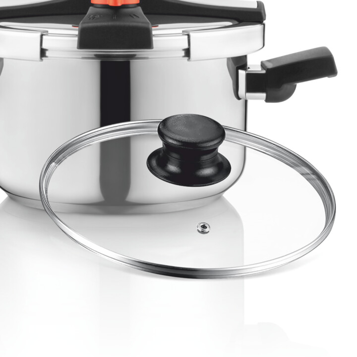 Panela de pressão inox easy lock 6l