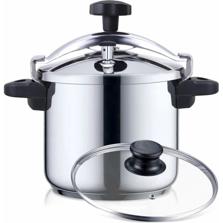 Stainless steel plus pressure cooker 10l