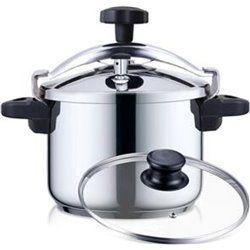 Olla a presión plus acero inoxidable 8L
