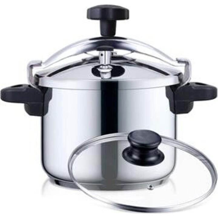 Olla a presión plus acero inoxidable 8L
