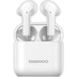 Fones de ouvido Bluetooth Daewoo DW2021 com estojo de carregamento / Autonomia 5h / Branco