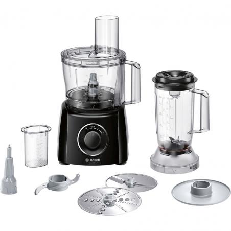 Bosch MCM3201B robot de cocina 800 W 2,3 L Negro, Transparente