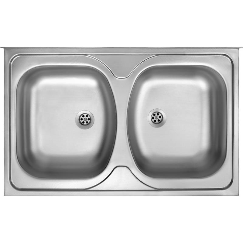 Fregadero DEANTE Tango ZM5_320N 2 cámaras, acero 80x50 cm