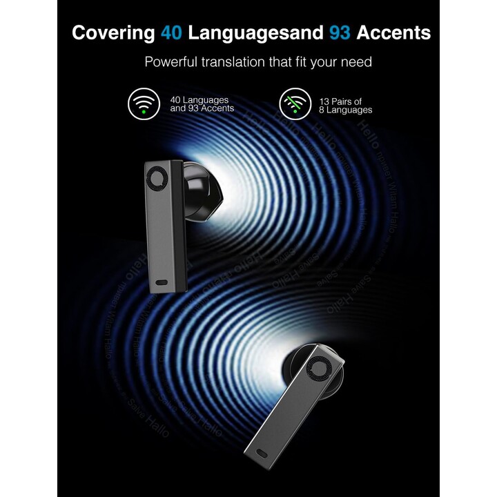 Timekettle X1 AI Interpreter Hub, 40 Sprachen, All-in-One-Übersetzergerät für mehrsprachige Meetings