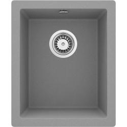 Suspended 1-bowl granite sink