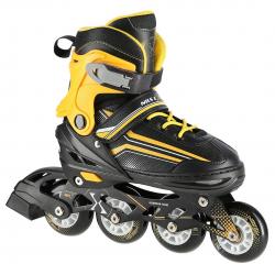 NILS EXTREME NH18190 PATINES 2EN1 NEGRO/NARANJA TALLA. L (39-43) CON PATINES DE HOCKEY INTERCAMBIABLES