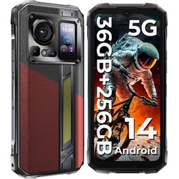 Hotwav Hyper 7 Pro 5G con SoC Dimensity 7050 16GB 256GB pantalla FHD+ 120Hz Dual Sim Rojo Rugged